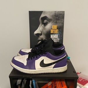 Size 10 Jordan 1 low court purple
